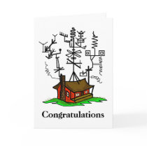 New Home  Ham Radio Greeting Card  Customize It!