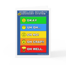 New Homeland Security Advisory System Greeting Cards