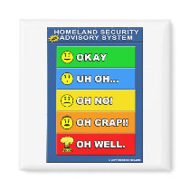 New Homeland Security Advisory System Magnet