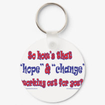 NEW-HOPE-AND-CHANGE-Funky Script keychains