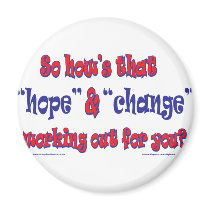 NEW-HOPE-AND-CHANGE-Funky Script magnets by knudsonstudios NEW-HOPE-AND-CHANGE-Funky Script magnets