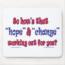NEW-HOPE-AND-CHANGE-Funky Script Mouse Mats