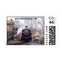 New Hope & Ivyland Steam Engine # 40 stamps