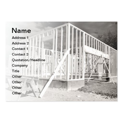 new house construction business card templates
