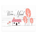 New House Home Notification Moving Post Card