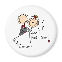 New Husband And Wife's First Dance Magnet