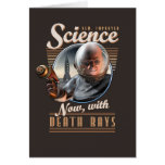 New, Improved Science: Now, With Death Rays! Greeting Card