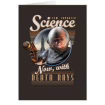 New, Improved Science: Now, With Death Rays! Greeting Card
