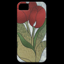 NEW iphone5 Stained Glass Tulips cover casemate cases