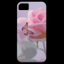 NEW iphone 5 Butterfly and Rose cover casemate cases