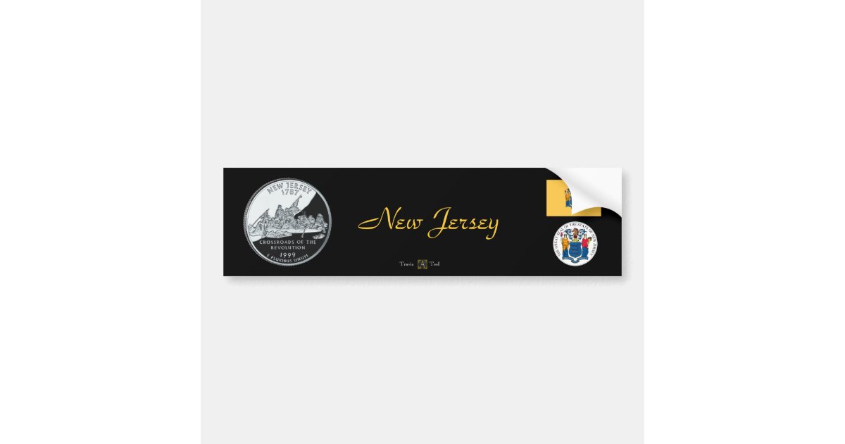NEW JERSEY BUMPER STICKER Zazzle