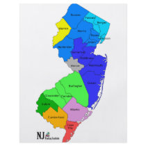 New Jersey Counties in Color flyers