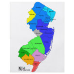 New Jersey Counties in Color Full Color Flyer