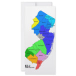 New Jersey Counties in Color Custom Rack Cards