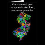 New Jersey Customize colorful card how you want it cards