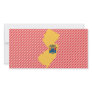 New Jersey Flag Map Picture Card