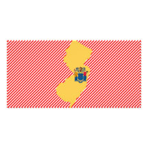 New Jersey Flag Map Picture Card