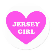 New Jersey Girl Round Sticker