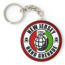 New Jersey Hand Grenade Keychain
