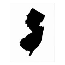 New Jersey in Black and White Postcard
