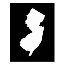 New Jersey in White and Black Post Card