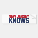 New Jersey Knows Bumper Stickers