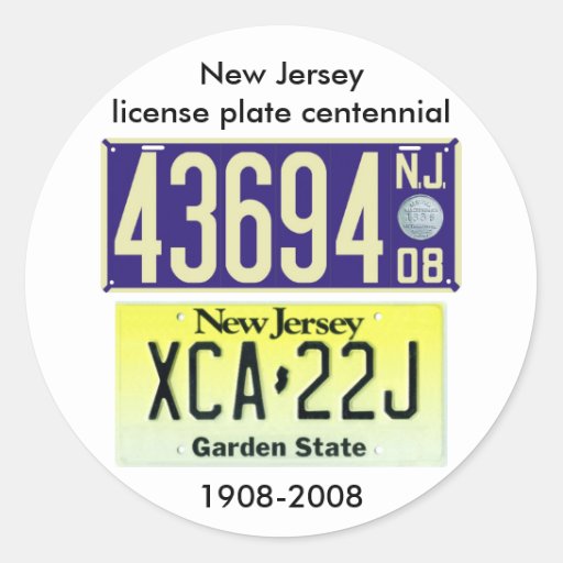 new-jersey-license-plate-centennial-sticker-zazzle