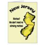 New Jersey NJ ~ Mottos, We don't need no stinking cards