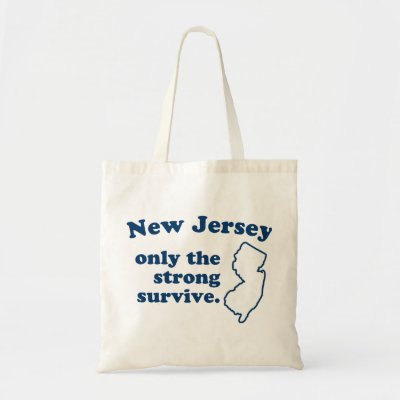 New Jersey Only The Strong Survive Canvas Bag