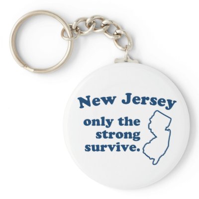 New Jersey Only The Strong Survive Key Chains