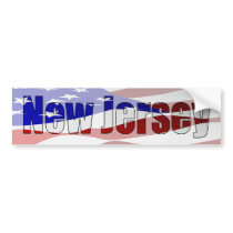 New Jersey Pride Bumper Sticker bumper stickers by phantazm11 New Jersey Pride Bumper Sticker bumper stickers