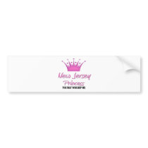 New Jersey Princess bumper stickers by flagshirt New Jersey Princess bumper stickers