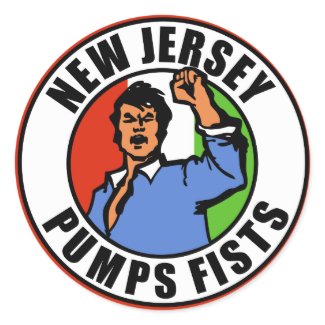 New Jersey Pumps Fists sticker