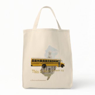 New Jersey School Bus Driver Tote Bag bag
