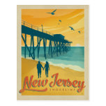 Boardwalk View, Atlantic City NJ Vintage Postcard | Zazzle