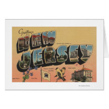 New Jersey (State Capital/Flower/Bird) Cards