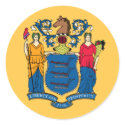 New Jersey State Flag stickers by 1791dotus New Jersey State Flag stickers