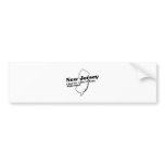 New Jersey State Slogan Bumper Sticker