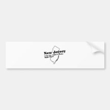 New Jersey State Slogan Bumper Sticker