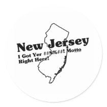 New Jersey State Slogan stickers by republicofstates New Jersey State Slogan stickers