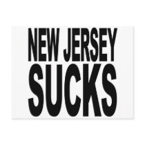 New Jersey Sucks postcards