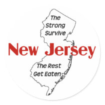 New Jersey: the strong survive, the rest get eaten stickers