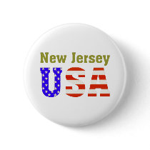 New Jersey USA! buttons by All50States New Jersey USA! buttons