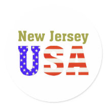 New Jersey USA! stickers by All50States New Jersey USA! stickers