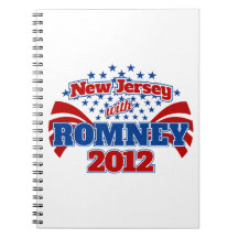 New Jersey with Romney 2012 Spiral Notebooks