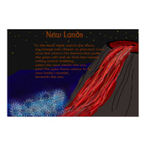 New Lands poem print