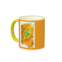 New Leaf in Gold mugs