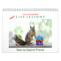 New Life Lessons from My Squirrel Friends Calendar