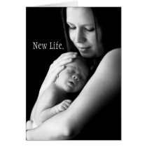 New Life. New Love. baby card cards