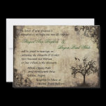 New Life Vintage Wedding Invitation
